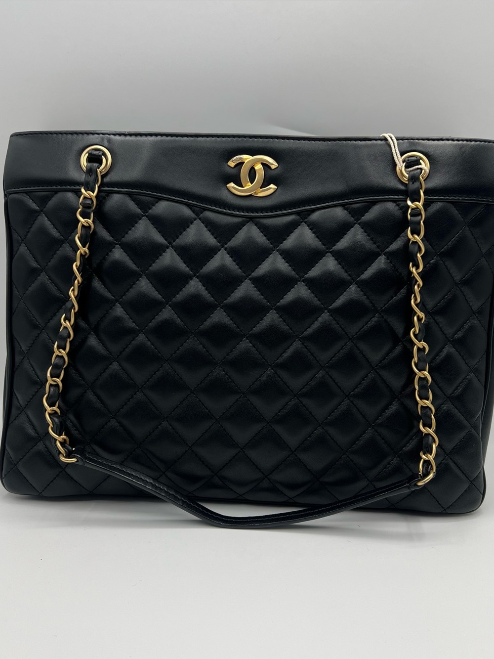 Chanel Coco Vintage Timeless Tote in black lambskin gold-tone hardware